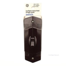 Interruptor de alavanca de poste único GE marrom montagem em superfície 10A 125V apenas para fio de cobre comprar usado  Enviando para Brazil