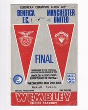 May 1968 benfica for sale  LIVERPOOL