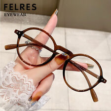 Óculos masculinos femininos redondos anti luz azul retrô lentes transparentes armações quentes, usado comprar usado  Enviando para Brazil