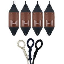 4 x para-lamas de barco HURRICANE Vortex: marrom PM03 - EXTREMIDADE EMENDADA GRÁTIS CORDA DE 10 MM comprar usado  Enviando para Brazil