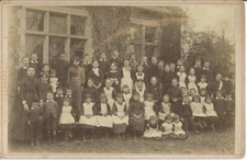 Usado, OXFORDSHIRE, GRUPO ESCOLAR DESCONHECIDO COM PROFESSORES E ALUNOS, FOTO DE GABINETE comprar usado  Enviando para Brazil