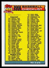 Checklist 1991 topps for sale  Clayton