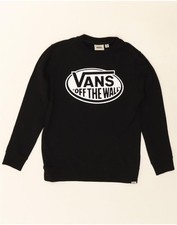 Moletom gráfico masculino VANS 11-12 anos médio preto algodão BJ06 comprar usado  Enviando para Brazil