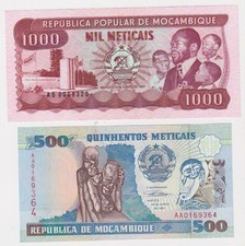 Mozambico banconote unc usato  Bologna