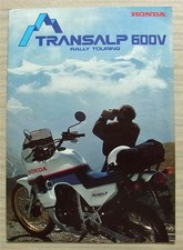 Folheto de vendas de motocicletas Honda Transalp 600V Rally Touring setembro 1986 ref 377 comprar usado Folheto de vendas de motocicletas Honda Transalp 600V Rally Touring setembro 1986 ref 377 comprar usado  Enviando para Brazil