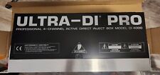 Behringer Ultra-DI Pro DI4000 montagem em rack DI 4 canais caixa de injeção direta ativa comprar usado  Enviando para Brazil