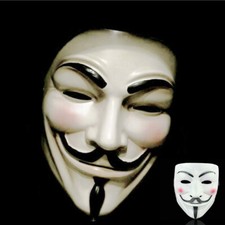 Pacote com 2 adereços de fantasia cosplay Halloween projeto Zorgo máscara hacker V for Vendetta comprar usado  Enviando para Brazil