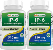 Pacote com 2 Melhor Naturals IP-6 510 Mg 180 Cápsulas comprar usado  Enviando para Brazil