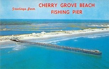 1964 SC Cherry Grove Beach cais de pesca vista aérea cartão postal N84 comprar usado  Enviando para Brazil