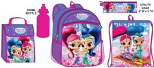 NOVO CONJUNTO SHIMMER & SHINE 5 PEÇAS 16" MOCHILA GRANDE COM KIT DE ALMOÇO FRETE GRÁTIS  comprar usado  Enviando para Brazil