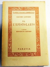 Leopardi epistolario scelta usato  Terlizzi