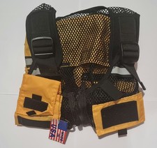 Colete Seals Angler Overvest pesca caiaque rede sem mangas malha zíper completo, usado comprar usado  Enviando para Brazil
