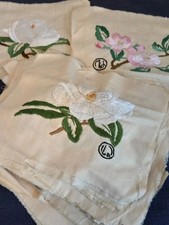 colcha bordada vintage quadrados lindos! 48 estados flores década de 1920, usado comprar usado  Enviando para Brazil