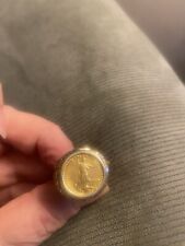 mens gold coin ring for sale  Murphy