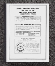 Operator parts list for sale  Addison