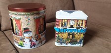 Christmas biscuit tins for sale  DUNDEE