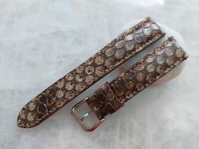 Pulseira de relógio de couro com estampa de píton 18 mm/16 mm - Cor marrom comprar usado Pulseira de relógio de couro com estampa de píton 18 mm/16 mm - Cor marrom comprar usado  Enviando para Brazil