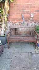wooden slat garden bench seat for sale  LEEDS