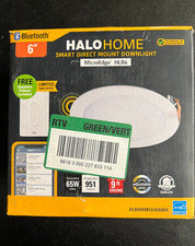 Downlight de tela plana LED Halo Home HLB6 6" acabamento redondo inteligente 153008 comprar usado  Enviando para Brazil