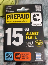 Congstar prepaid karte gebraucht kaufen  Kassel