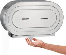 Dispensador de papel higiênico duplo jumbo de aço inoxidável - Grau comercial comprar usado  Enviando para Brazil