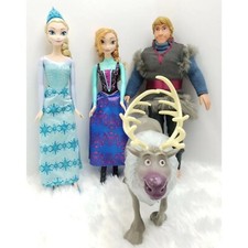 Bonecas Disney Frozen Elsa Anna Kristoff Sven conjunto de brinquedos renas plástico cabelo falso comprar usado Bonecas Disney Frozen Elsa Anna Kristoff Sven conjunto de brinquedos renas plástico cabelo falso comprar usado  Enviando para Brazil