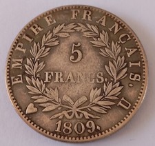 5francs napoleon 1809u d'occasion  Châtellerault