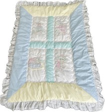 Edredom vintage Beatrix Potter Quiltex Peter Rabbit berço 36 x 50 pol comprar usado  Enviando para Brazil
