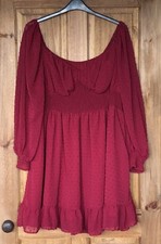 Raspberry pink shirred for sale  GLASGOW