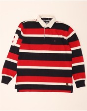 Camisa polo masculina gráfica de rugby Tommy Hilfiger XL listrada multicolorida DD12 comprar usado  Enviando para Brazil