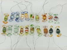 Usado, 20 peças enfeites de Natal doces de vidro de Murano vintage feitos à mão boutique. comprar usado  Enviando para Brazil