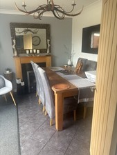 solid oak dining room table for sale  NEWCASTLE UPON TYNE
