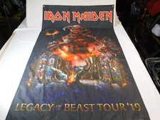 Usado, Bandeira de náilon Iron Maiden Legacy Of The Beast Tour '19 - 52" A X 38" W comprar usado  Enviando para Brazil