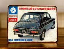 Plaque métal simca d'occasion  Pomérols