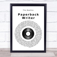 Paperback writer vinyl for sale  UK
