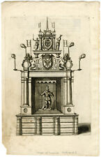 Estampa mestre antiga-PALCO COM IMPERADOR-FERDINAND-I-Mommaert-1594 comprar usado  Enviando para Brazil