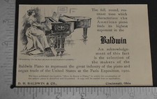 1900 print baldwin for sale  Columbiaville