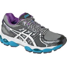 Asics GEL Nimbus 14 cinza roxo turquesa corrida feminino 7 EUA 38EUR T291N comprar usado  Enviando para Brazil