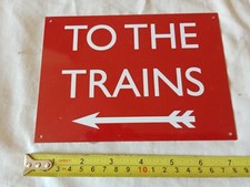 Trains sign old for sale  TORQUAY