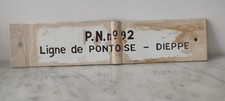 Plaque émaillée train d'occasion  Franconville