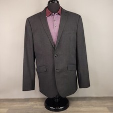 Blazer Murano Masculino Extra Grande Slim Fit Cinza Casaco Esportivo 2 Botões Elástico Casual, usado comprar usado  Enviando para Brazil