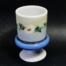 Photophore opaline peinte d'occasion  Nantes-