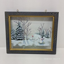 Vtg painted glass for sale  Cary