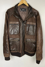 Real leather bomber for sale  CANTERBURY
