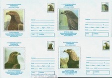 1996 Birds of Prey,Lesser spotted,Imperial,golden,steppe eagle,Romania,PS covers comprar usado  Enviando para Brazil