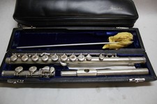 Flauta de prata esterlina Gemeinhardt 3SS com estojo e estojo externo de couro -LEIA DESC- comprar usado  Enviando para Brazil