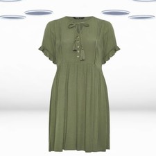 Vestido feminino Ex plus size gola redonda verde cáqui, usado comprar usado  Enviando para Brazil