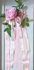 DECORACIÓN PASILLO FLORAL ROSA X12 segunda mano  Embacar hacia Mexico