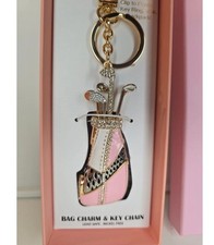 Llavero o bolsa de golf rosa piedra cristal Piper K segunda mano  Embacar hacia Mexico