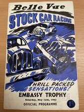 Stock car programme for sale  BURTON-ON-TRENT